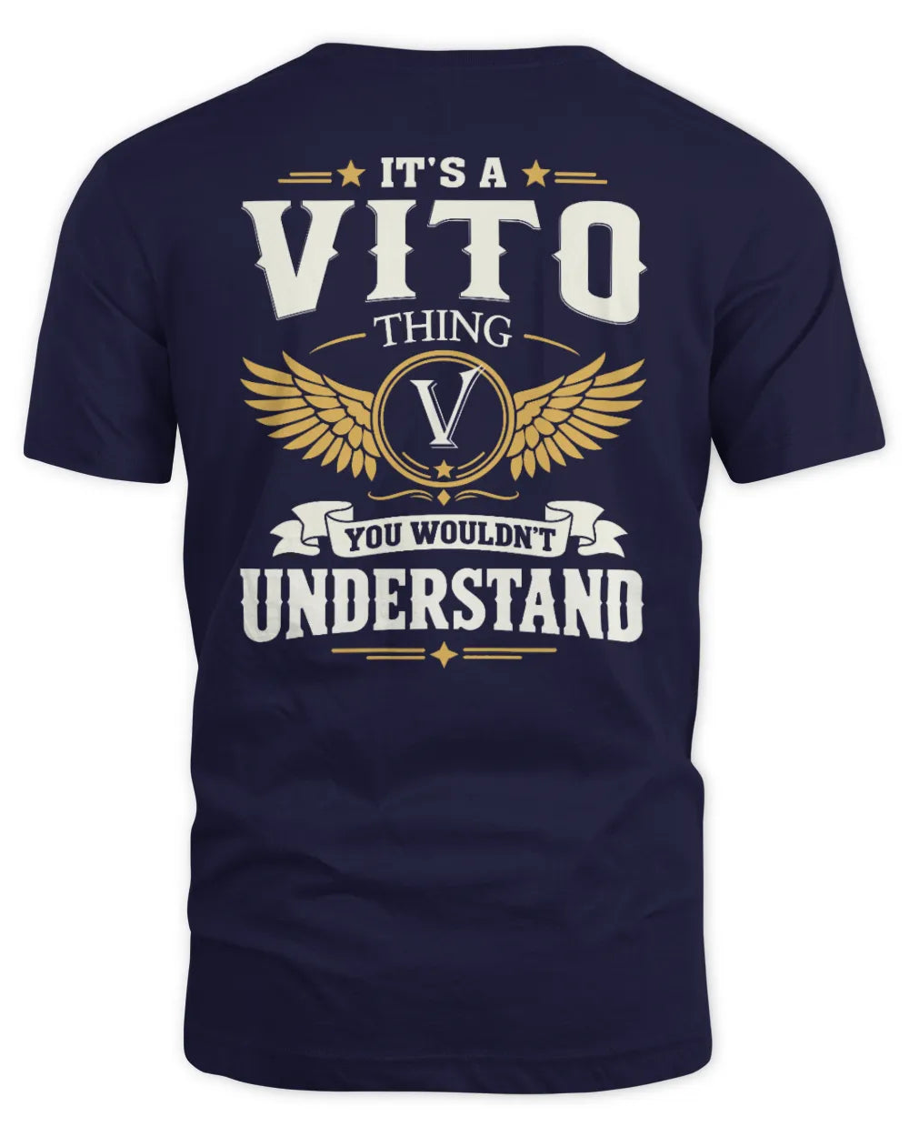 VITO KT06-M008 It’s a [NAME] Thing – You Wouldn’t Understand | Personalized Vintage T-Shirt - Unisex Standard T-Shirt - Navy