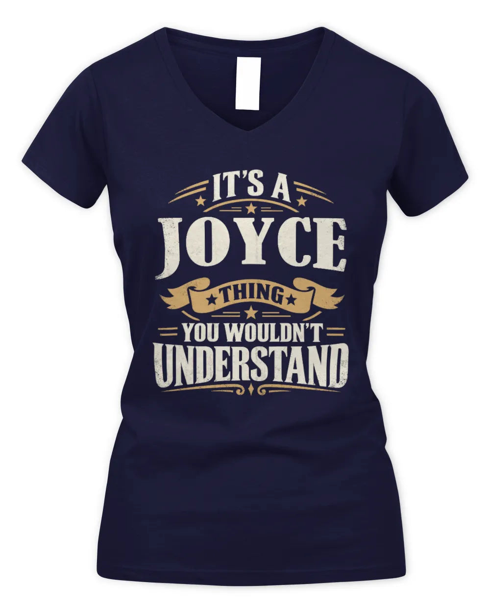 JOYCE P08 TH51 - Personalized “It’s a/an [NAME] Thing – You Wouldn’t Understand” Shirt - Women's V-Neck T-Shirt - Navy