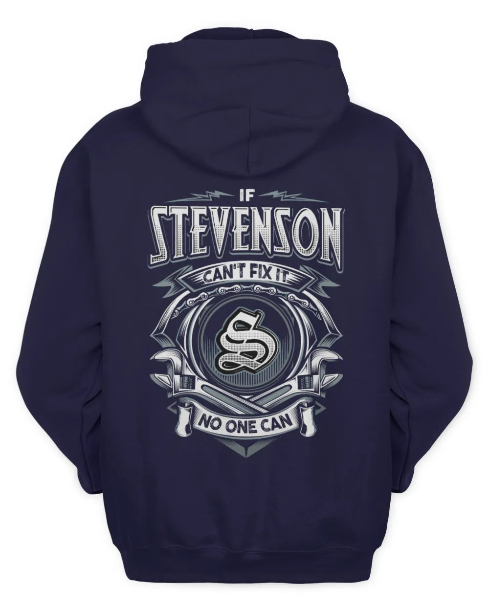 STEVENSON AP81-K4-626 - Personalized Ahmed Quote Apparel “If Ahmed Can't Fix It, No One Can” - Unisex Hoodie - Navy