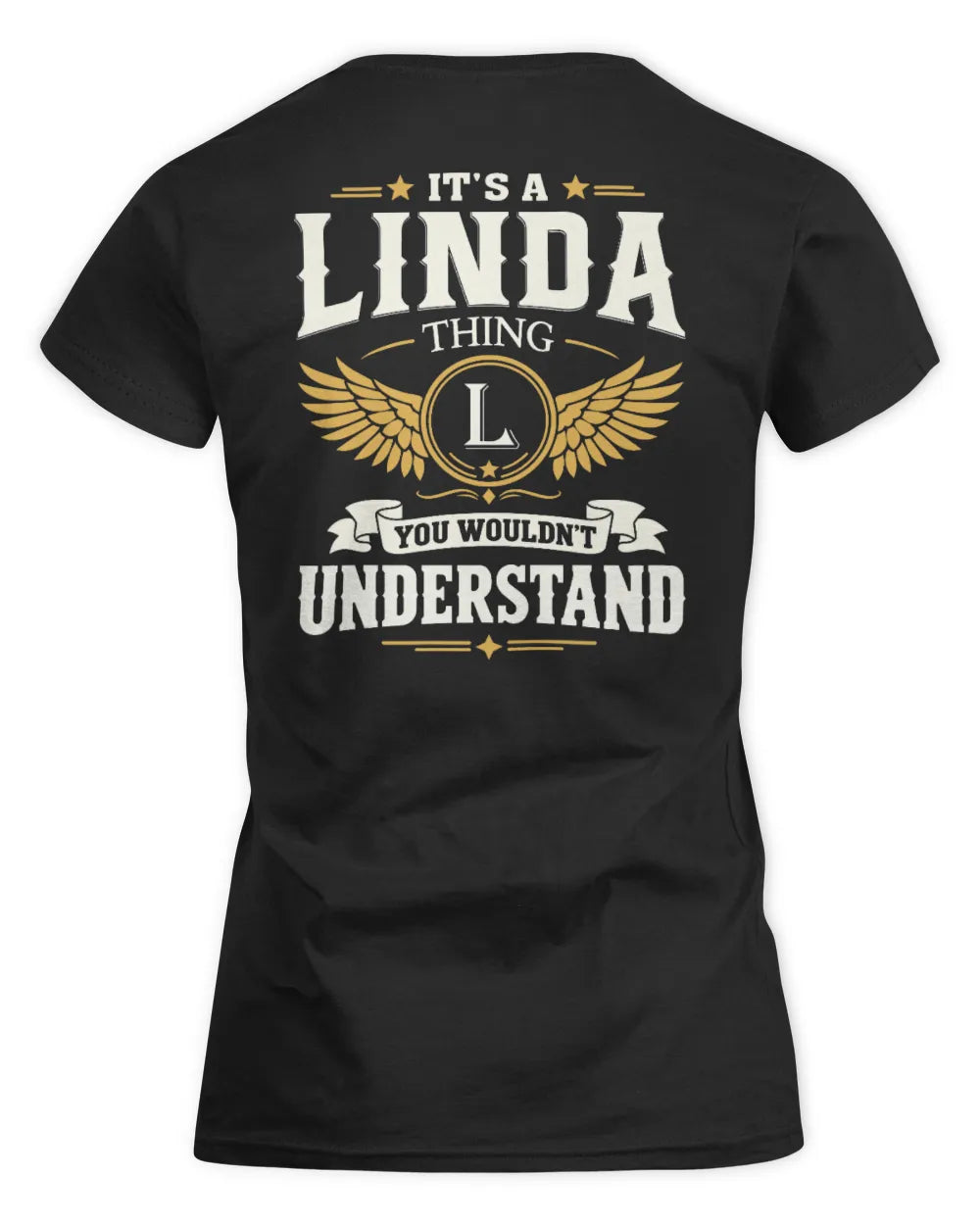 LINDA KT06-M008 It’s a [NAME] Thing – You Wouldn’t Understand | Personalized Vintage T-Shirt - Women's Standard T-Shirt - Black
