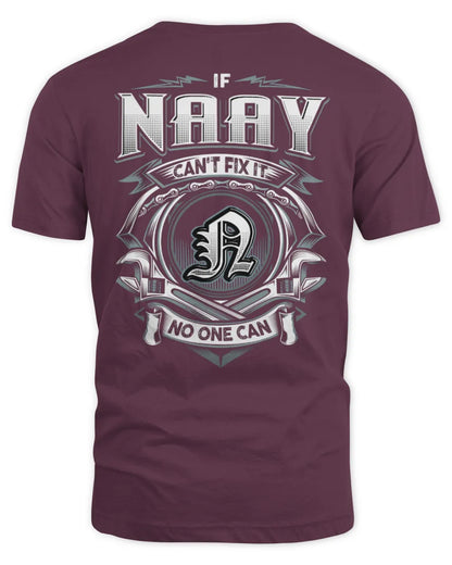 NAAY AP81-K4-626 - Personalized Ahmed Quote Apparel “If Ahmed Can't Fix It, No One Can” - Unisex Standard T-Shirt - Maroon