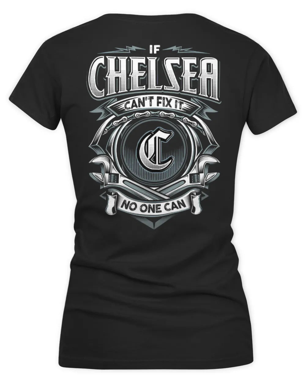 CHELSEA AP81-K4-626 - Personalized Ahmed Quote Apparel “If Ahmed Can't Fix It, No One Can” - Women's V-Neck T-Shirt - Black