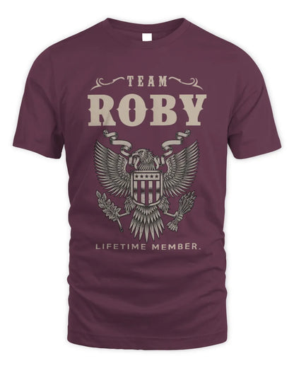 ROBY TP06-K82 – Personalized Classic Style Apparel “Team NAME Lifetime Member” - Unisex Standard T-Shirt - Maroon