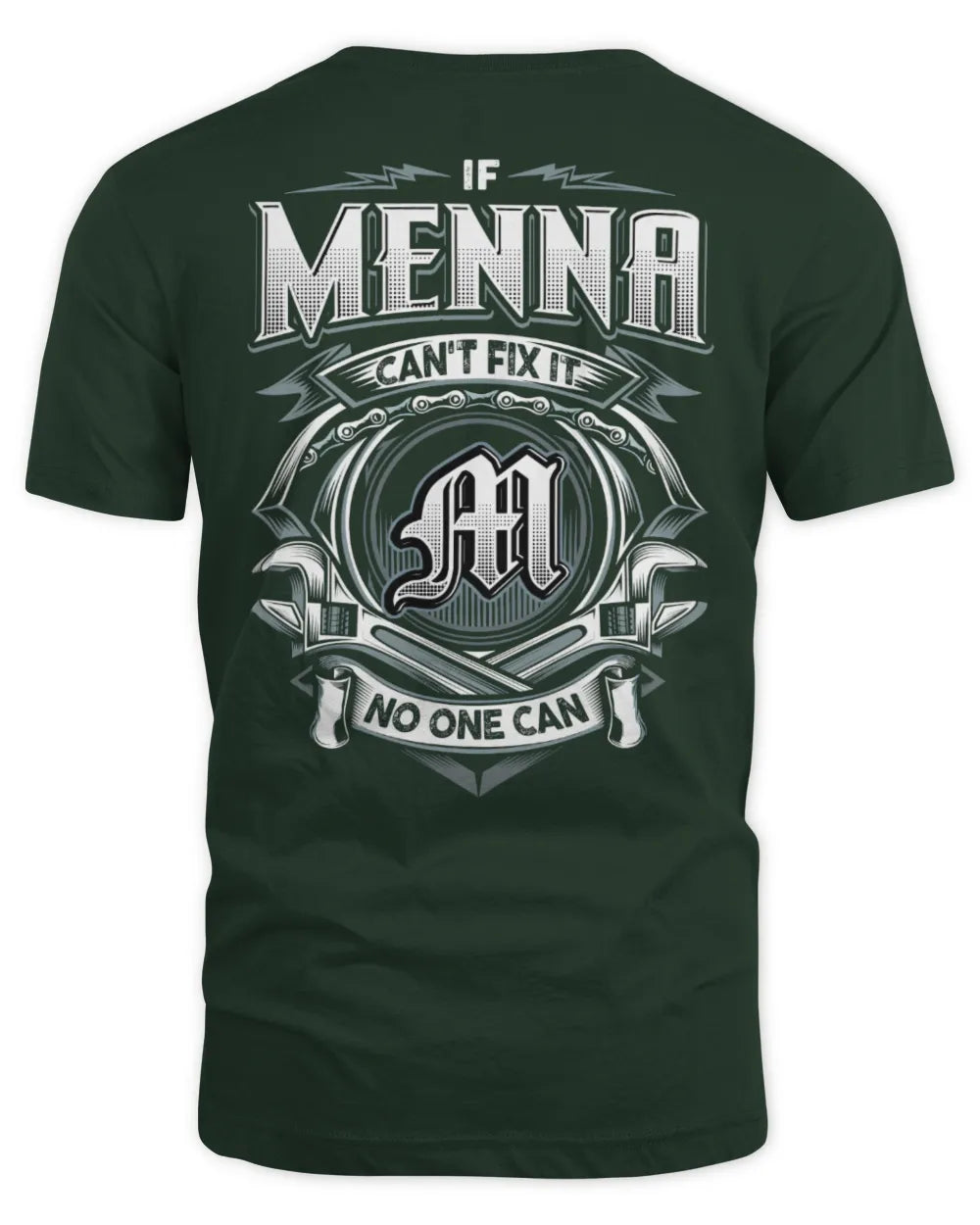MENNA AP81-K4-626 - Personalized Ahmed Quote Apparel “If Ahmed Can't Fix It, No One Can” - Unisex Standard T-Shirt - Forest Green