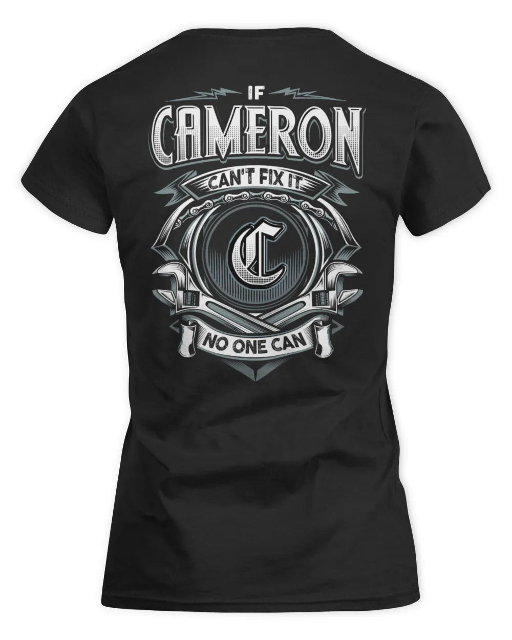 CAMERON AP81-K4-626 - Personalized Ahmed Quote Apparel “If Ahmed Can't Fix It, No One Can” - Women's Standard T-Shirt - Black