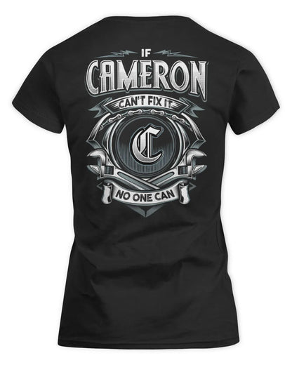 CAMERON AP81-K4-626 - Personalized Ahmed Quote Apparel “If Ahmed Can't Fix It, No One Can” - Women's Standard T-Shirt - Black