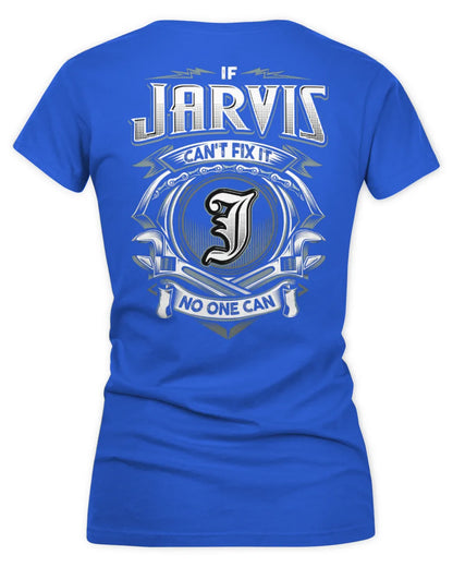 JARVIS AP81-K4-626 - Personalized Ahmed Quote Apparel “If Ahmed Can't Fix It, No One Can” - Women's V-Neck T-Shirt - Royal