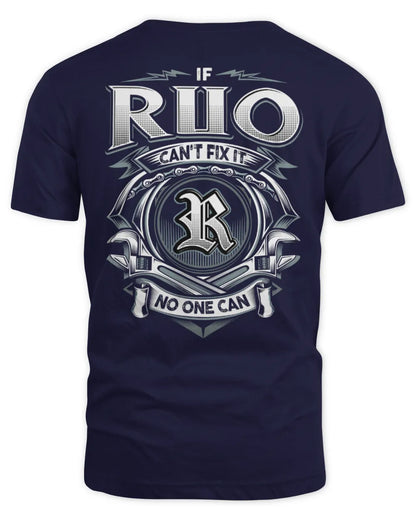 RUO AP81-K4-626 - Personalized Ahmed Quote Apparel “If Ahmed Can't Fix It, No One Can” - Unisex Standard T-Shirt - Navy