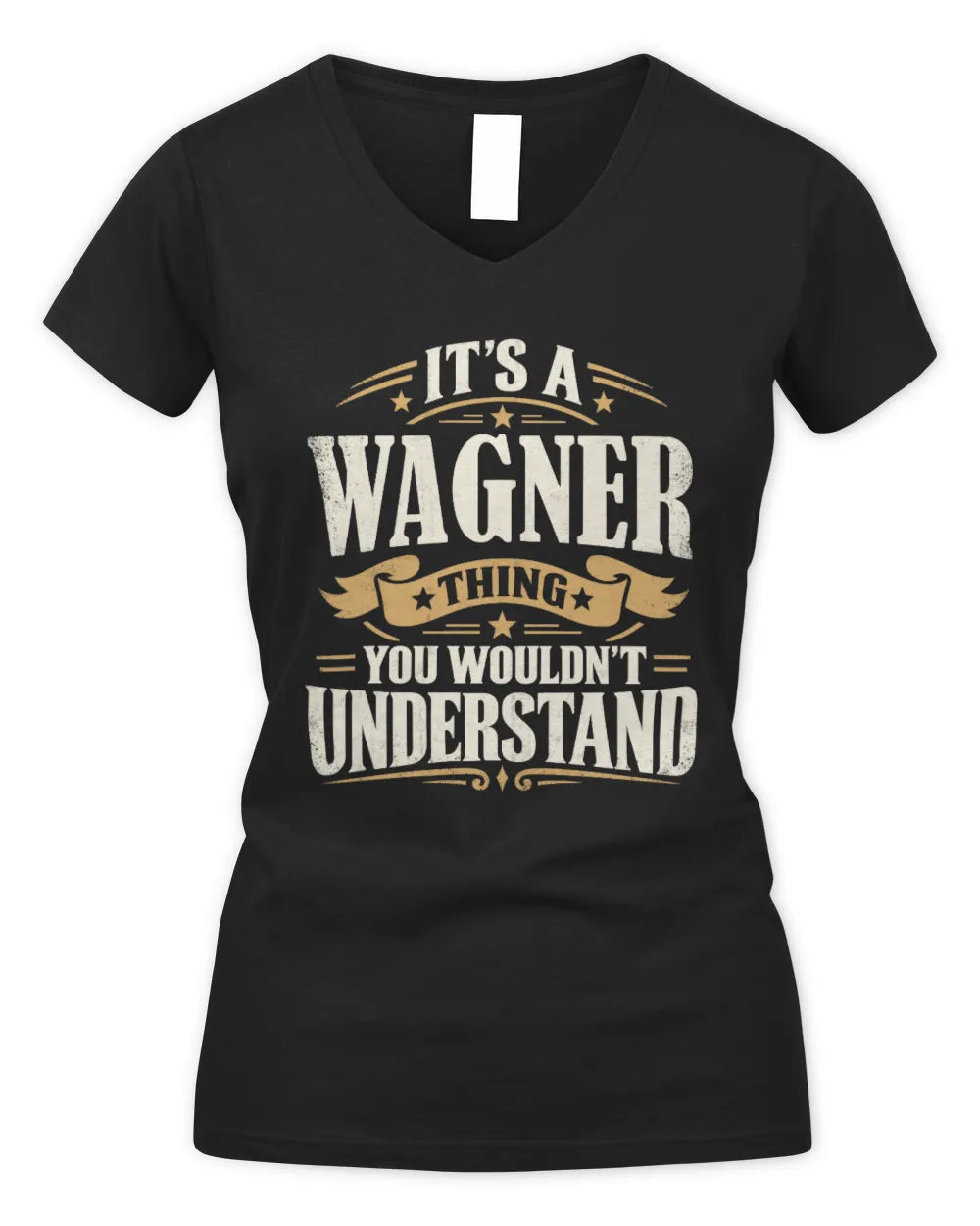 WAGNER P08 TH51 - Personalized “It’s a/an [NAME] Thing – You Wouldn’t Understand” Shirt - Women's V-Neck T-Shirt - Black