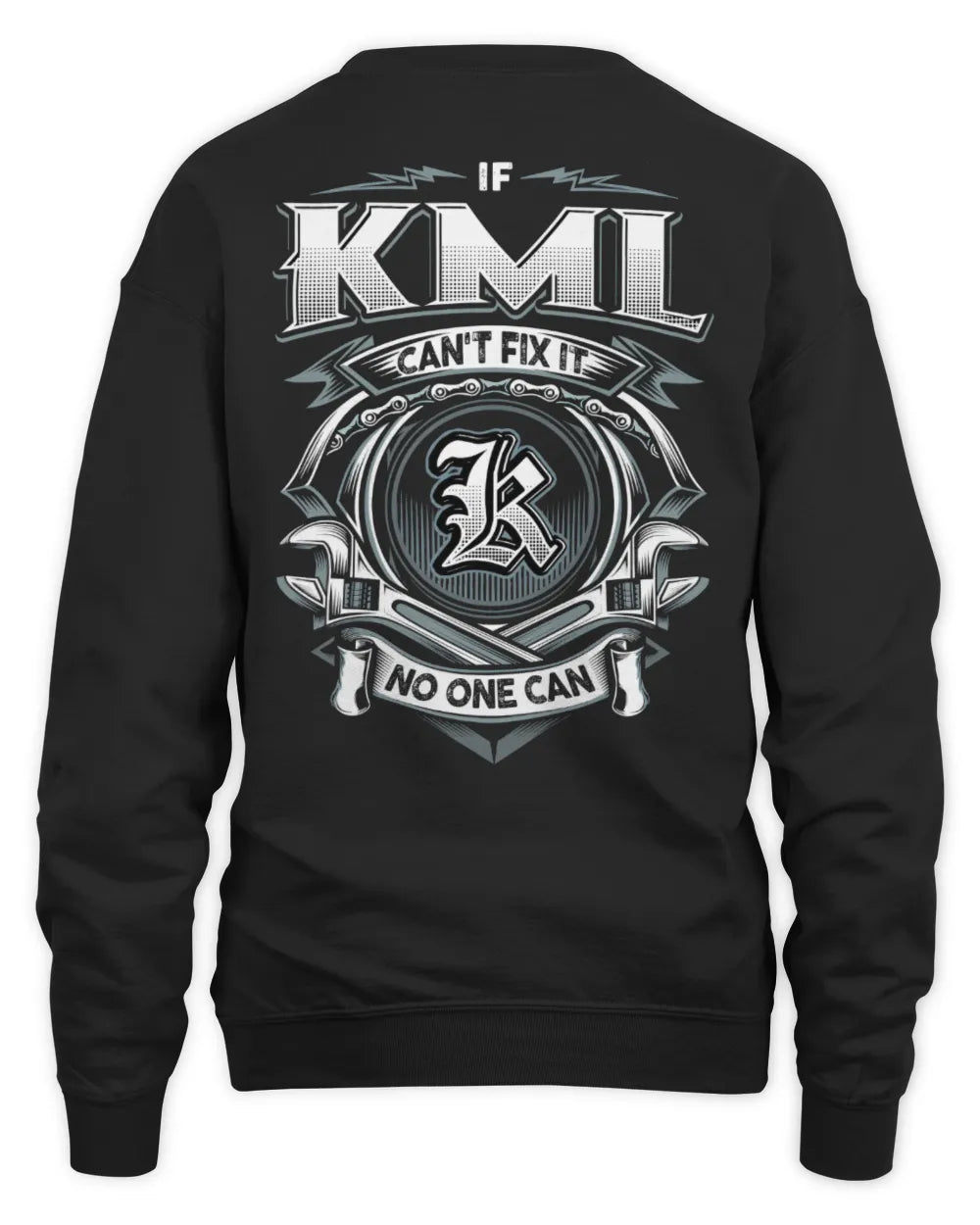 KML AP81-K4-626 - Personalized Ahmed Quote Apparel “If Ahmed Can't Fix It, No One Can” - Unisex Sweatshirt - Black