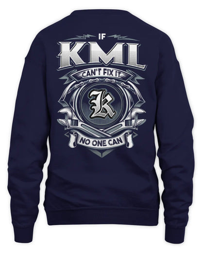 KML AP81-K4-626 - Personalized Ahmed Quote Apparel “If Ahmed Can't Fix It, No One Can” - Unisex Sweatshirt - Navy