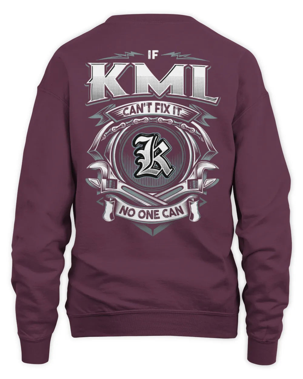 KML AP81-K4-626 - Personalized Ahmed Quote Apparel “If Ahmed Can't Fix It, No One Can” - Unisex Sweatshirt - Maroon
