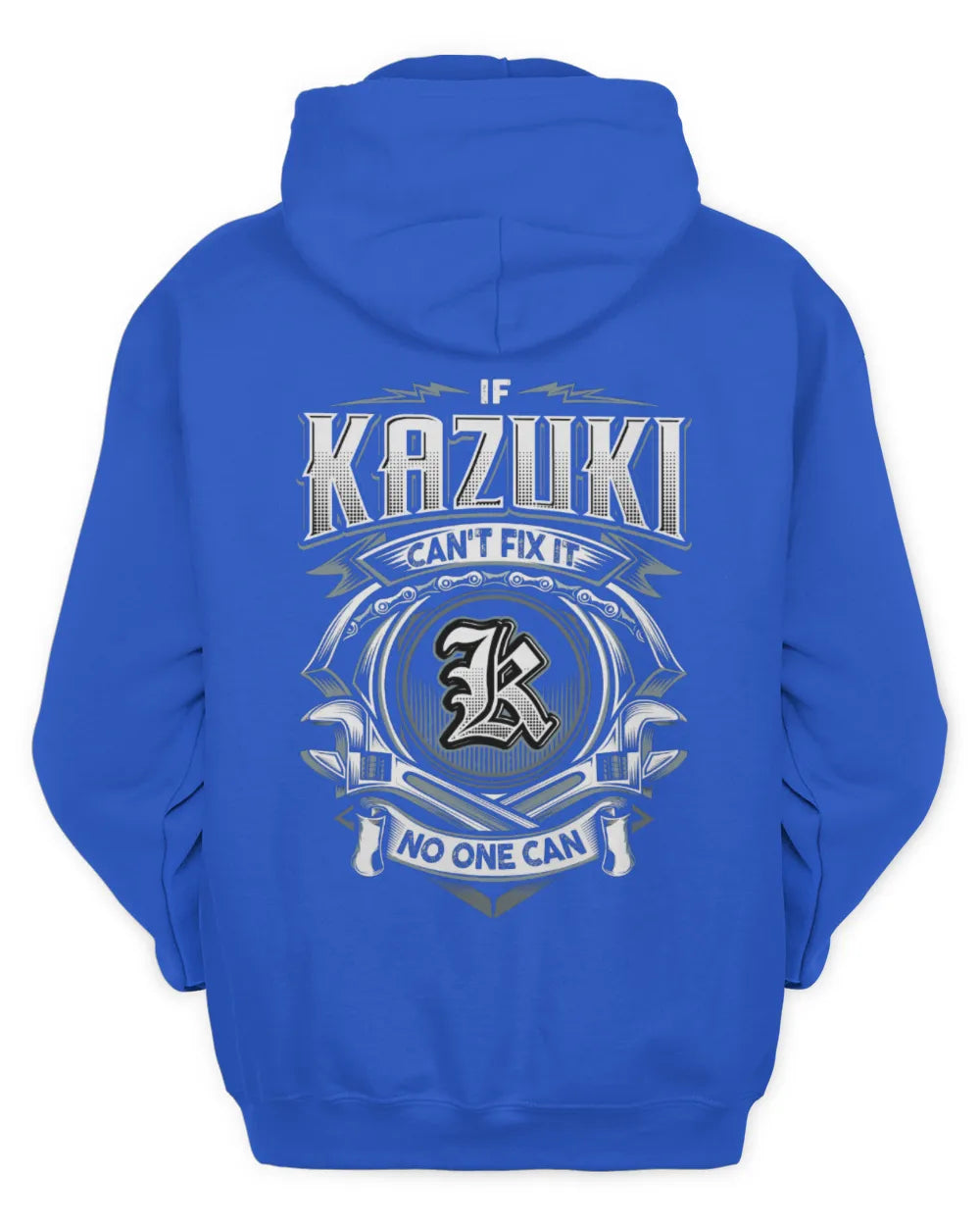 KAZUKI AP81-K4-626 - Personalized Ahmed Quote Apparel “If Ahmed Can't Fix It, No One Can” - Unisex Hoodie - Royal