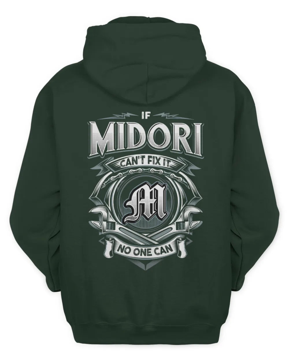 MIDORI AP81-K4-626 - Personalized Ahmed Quote Apparel “If Ahmed Can't Fix It, No One Can” - Unisex Hoodie - Forest Green