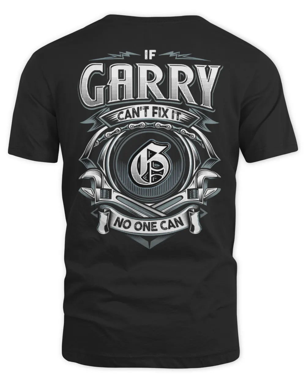 GARRY AP81-K4-626 - Personalized Ahmed Quote Apparel “If Ahmed Can't Fix It, No One Can” - Unisex Standard T-Shirt - Black