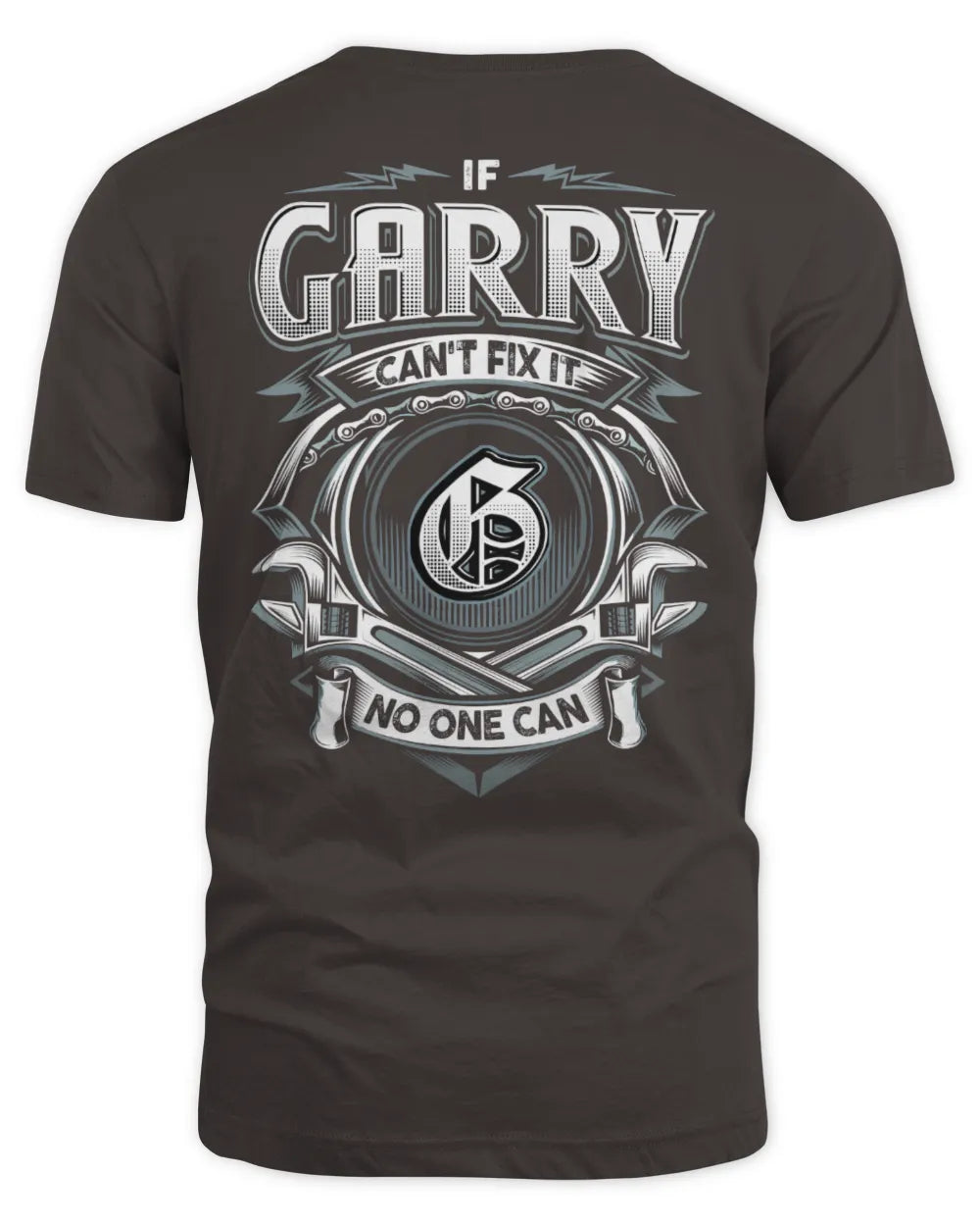 GARRY AP81-K4-626 - Personalized Ahmed Quote Apparel “If Ahmed Can't Fix It, No One Can” - Unisex Standard T-Shirt - Dark Chocolate