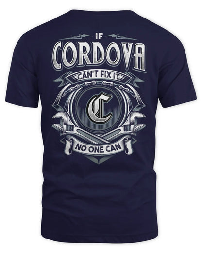 CORDOVA AP81-K4-626 - Personalized Ahmed Quote Apparel “If Ahmed Can't Fix It, No One Can” - Unisex Standard T-Shirt - Navy