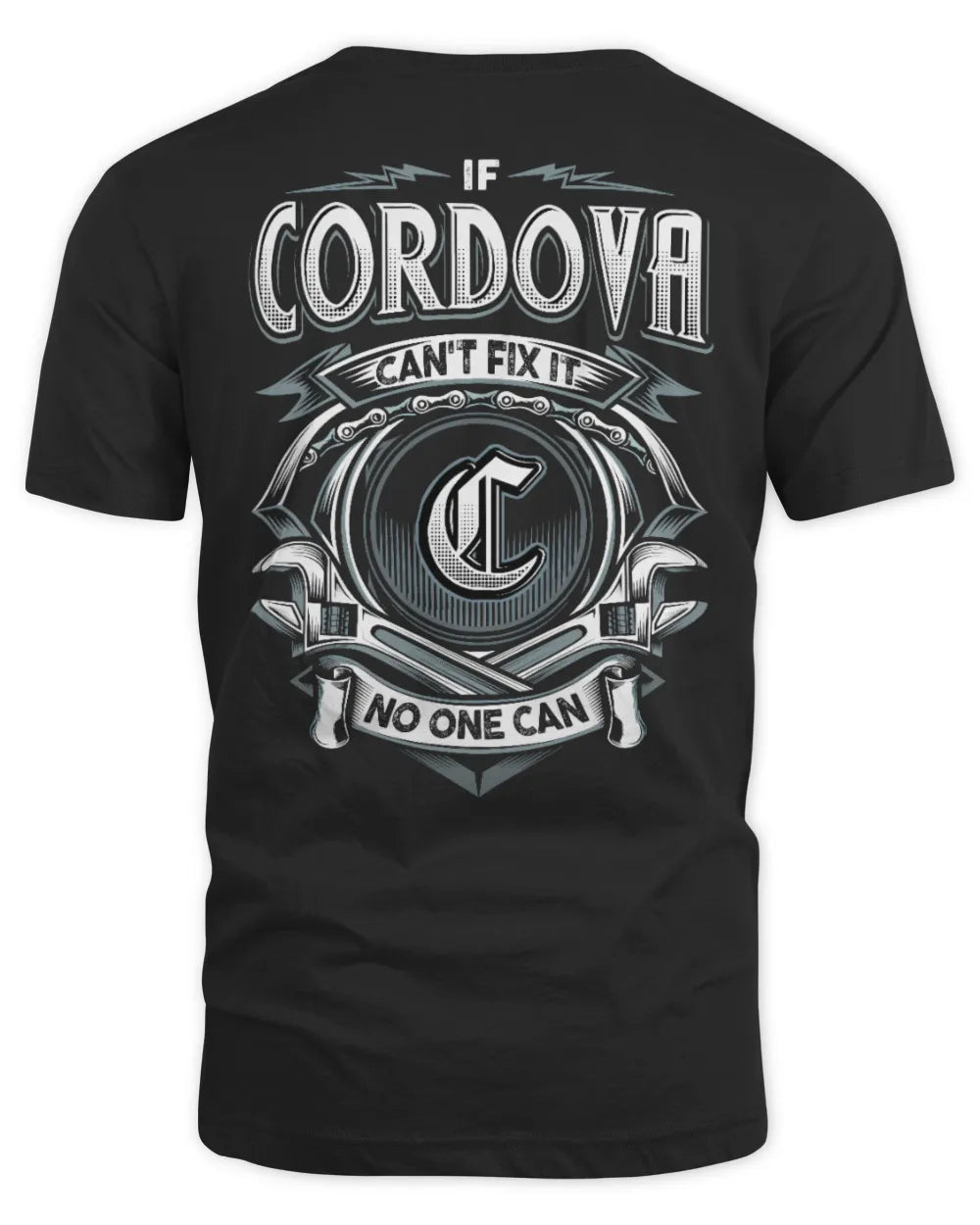 CORDOVA AP81-K4-626 - Personalized Ahmed Quote Apparel “If Ahmed Can't Fix It, No One Can” - Unisex Standard T-Shirt - Black
