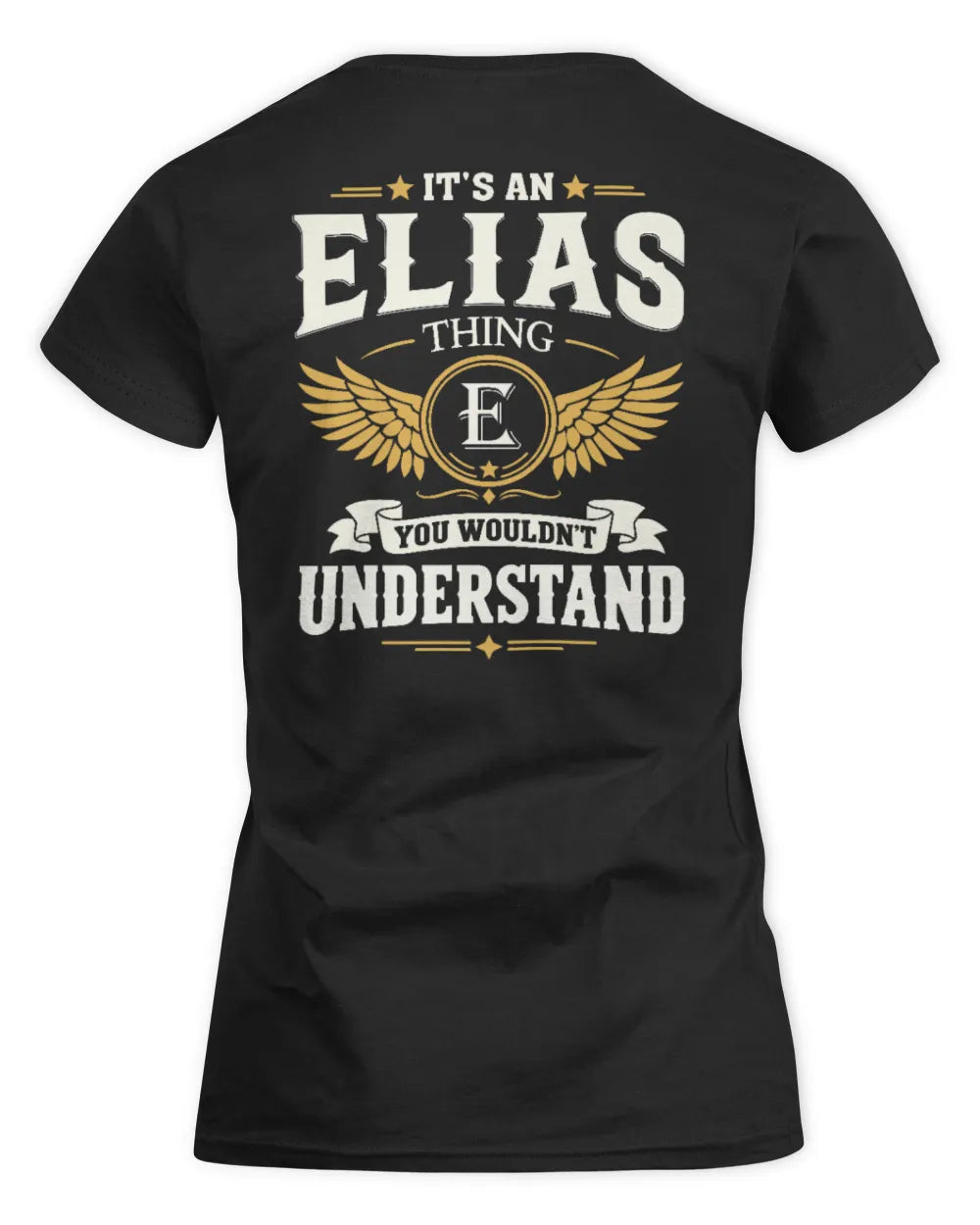 ELIAS KT06-M008 It’s a [NAME] Thing – You Wouldn’t Understand | Personalized Vintage T-Shirt - Women's Standard T-Shirt - Black