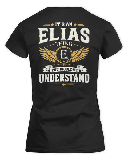 ELIAS KT06-M008 It’s a [NAME] Thing – You Wouldn’t Understand | Personalized Vintage T-Shirt - Women's Standard T-Shirt - Black