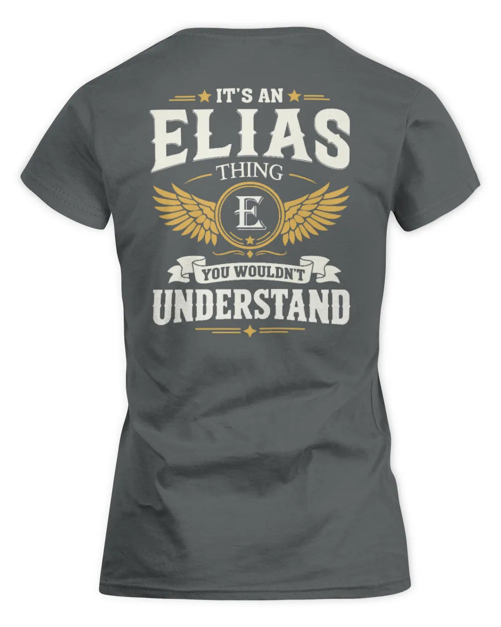 ELIAS KT06-M008 It’s a [NAME] Thing – You Wouldn’t Understand | Personalized Vintage T-Shirt - Women's Standard T-Shirt - Charcoal