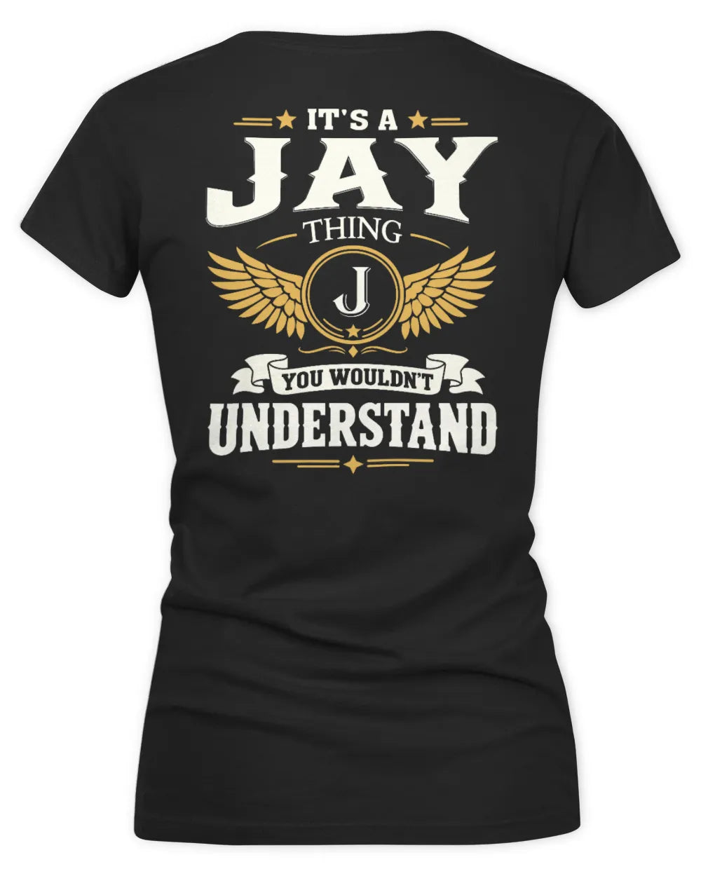 JAY KT06-M008 It’s a [NAME] Thing – You Wouldn’t Understand | Personalized Vintage T-Shirt - Women's V-Neck T-Shirt - Black
