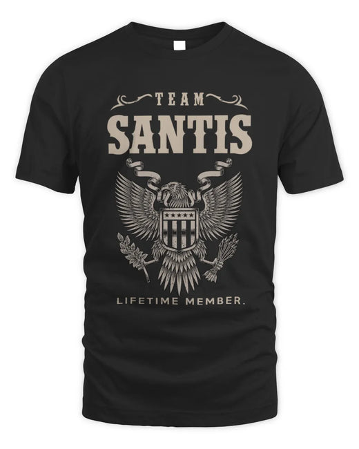 SANTIS TP06-K82 – Personalized Classic Style Apparel “Team NAME Lifetime Member”