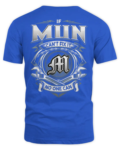 MUN AP81-K4-626 - Personalized Ahmed Quote Apparel “If Ahmed Can't Fix It, No One Can” - Unisex Standard T-Shirt - Royal