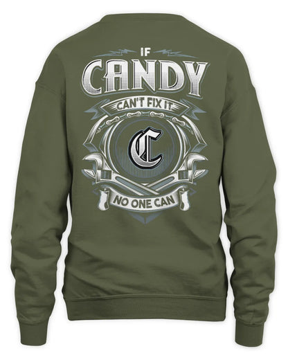 CANDY AP81-K4-626 - Personalized Ahmed Quote Apparel “If Ahmed Can't Fix It, No One Can” - Unisex Sweatshirt - Military Green