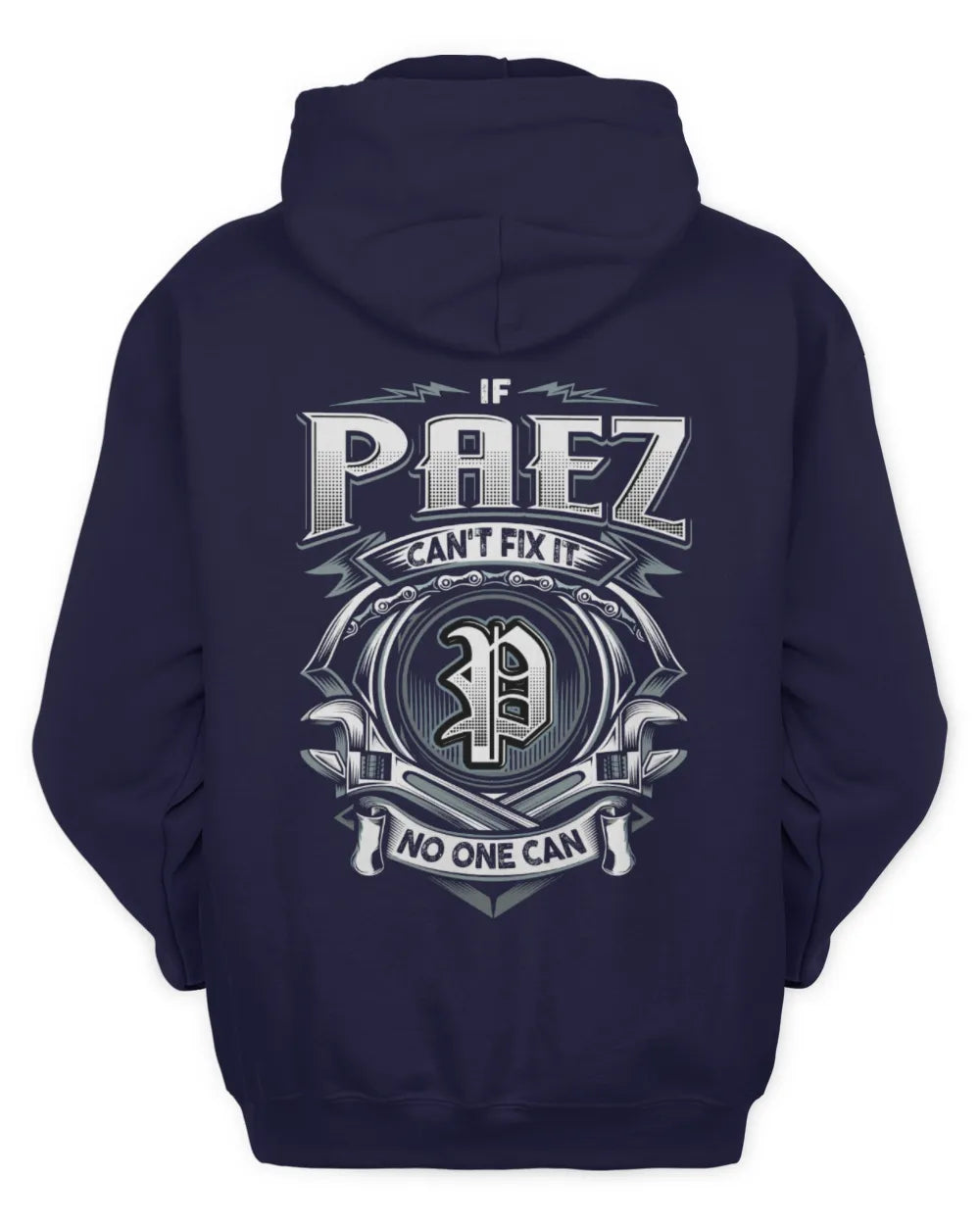PAEZ AP81-K4-626 - Personalized Ahmed Quote Apparel “If Ahmed Can't Fix It, No One Can” - Unisex Hoodie - Navy