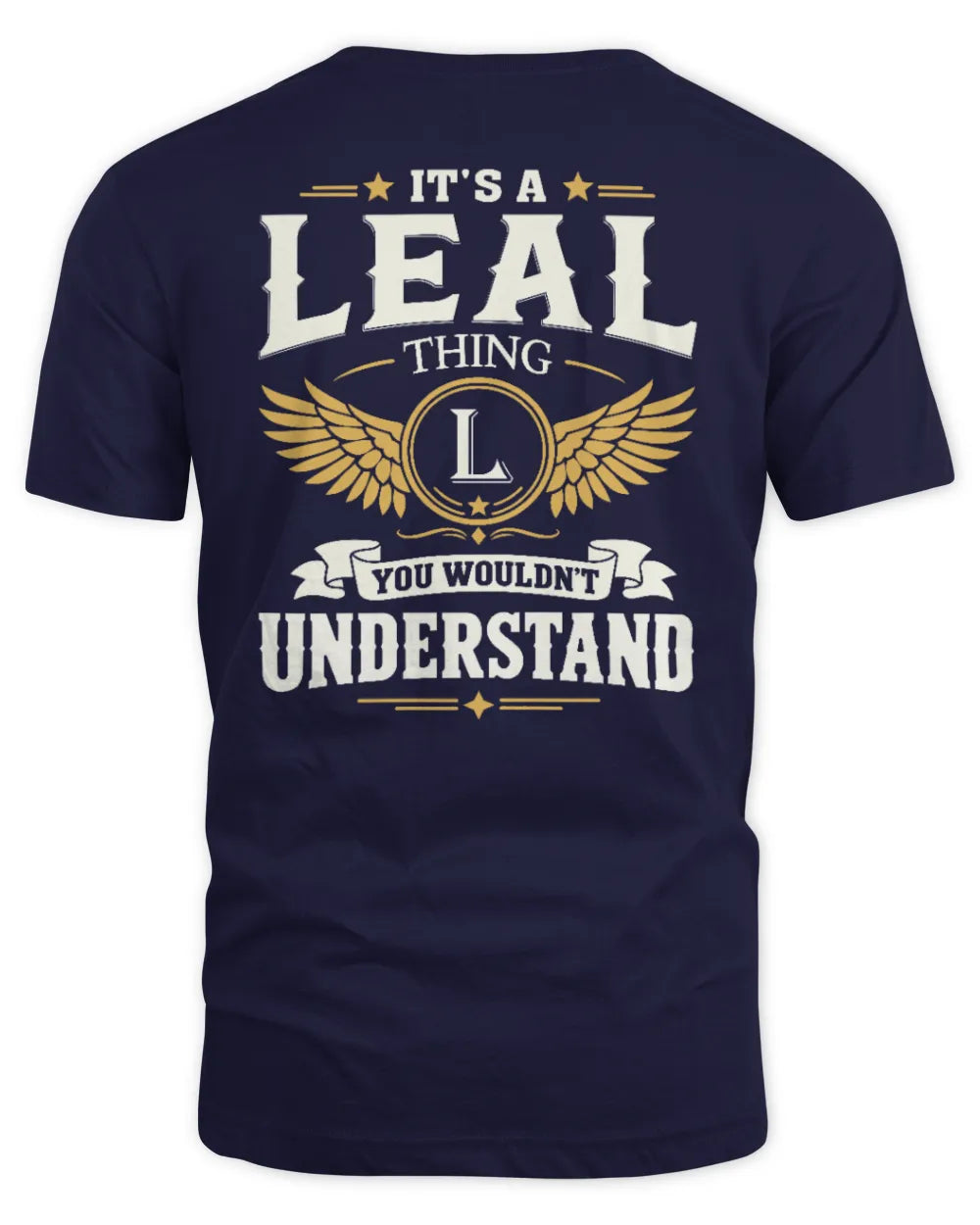 LEAL KT06-M008 It’s a [NAME] Thing – You Wouldn’t Understand | Personalized Vintage T-Shirt - Unisex Standard T-Shirt - Navy