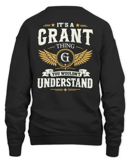 GRANT KT06-M008 It’s a [NAME] Thing – You Wouldn’t Understand | Personalized Vintage T-Shirt - Unisex Sweatshirt - Black