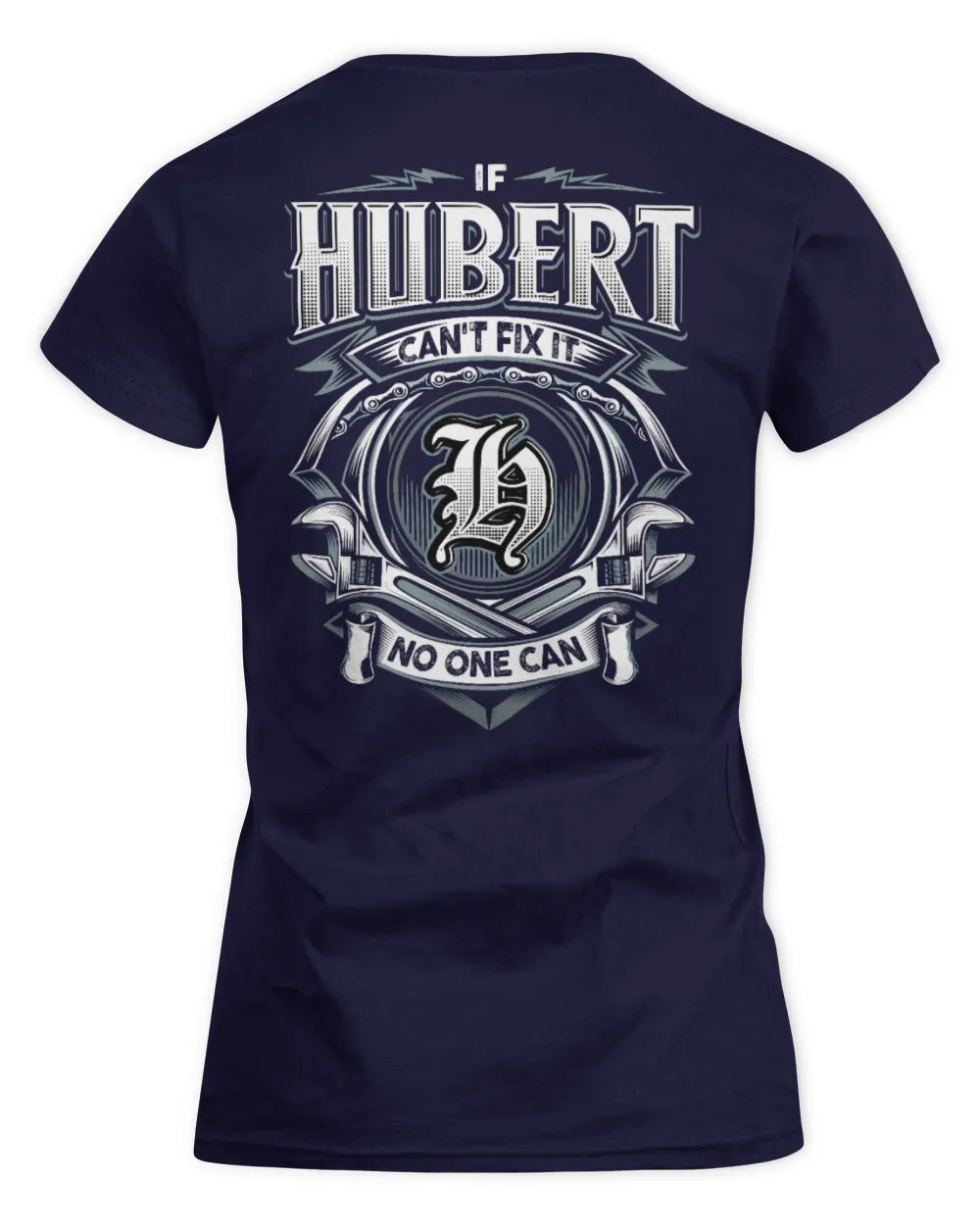 HUBERT AP81-K4-626 - Personalized Ahmed Quote Apparel “If Ahmed Can't Fix It, No One Can” - Women's Standard T-Shirt - Navy