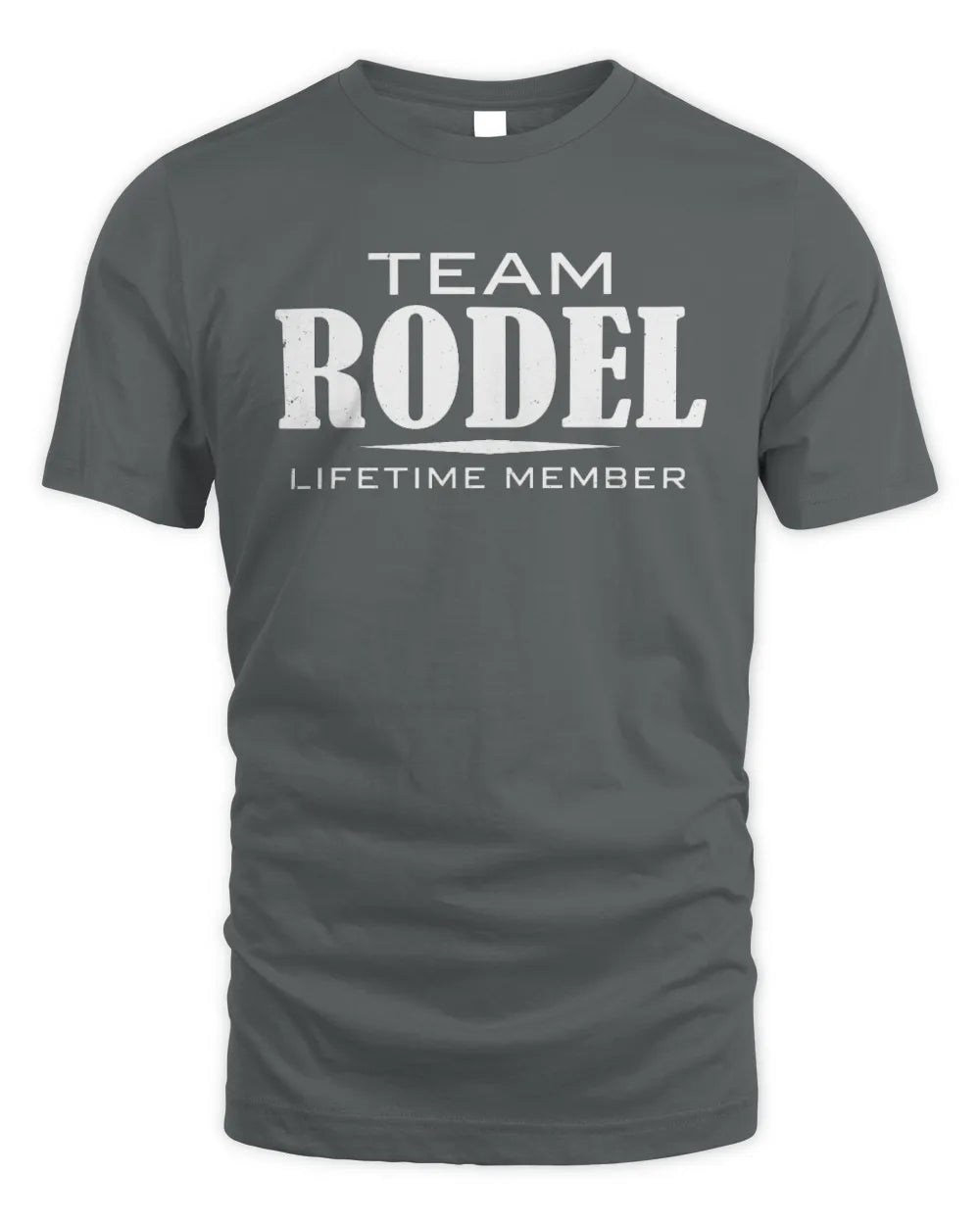 RODEL BL62-K4-128 - Personalized “Team NAME Lifetime Member” - Unisex Standard T-Shirt - Charcoal