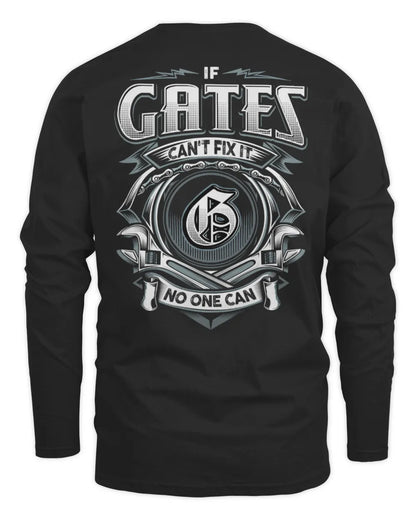 GATES AP81-K4-626 - Personalized Ahmed Quote Apparel “If Ahmed Can't Fix It, No One Can” - Men's Long Sleeved T-Shirt - Black