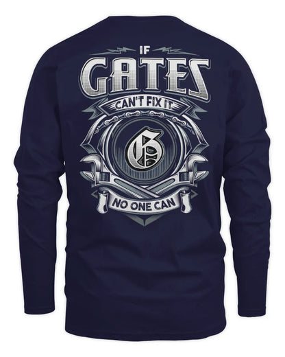 GATES AP81-K4-626 - Personalized Ahmed Quote Apparel “If Ahmed Can't Fix It, No One Can” - Men's Long Sleeved T-Shirt - Navy
