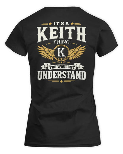 KEITH KT06-M008 It’s a [NAME] Thing – You Wouldn’t Understand | Personalized Vintage T-Shirt - Women's Standard T-Shirt - Black