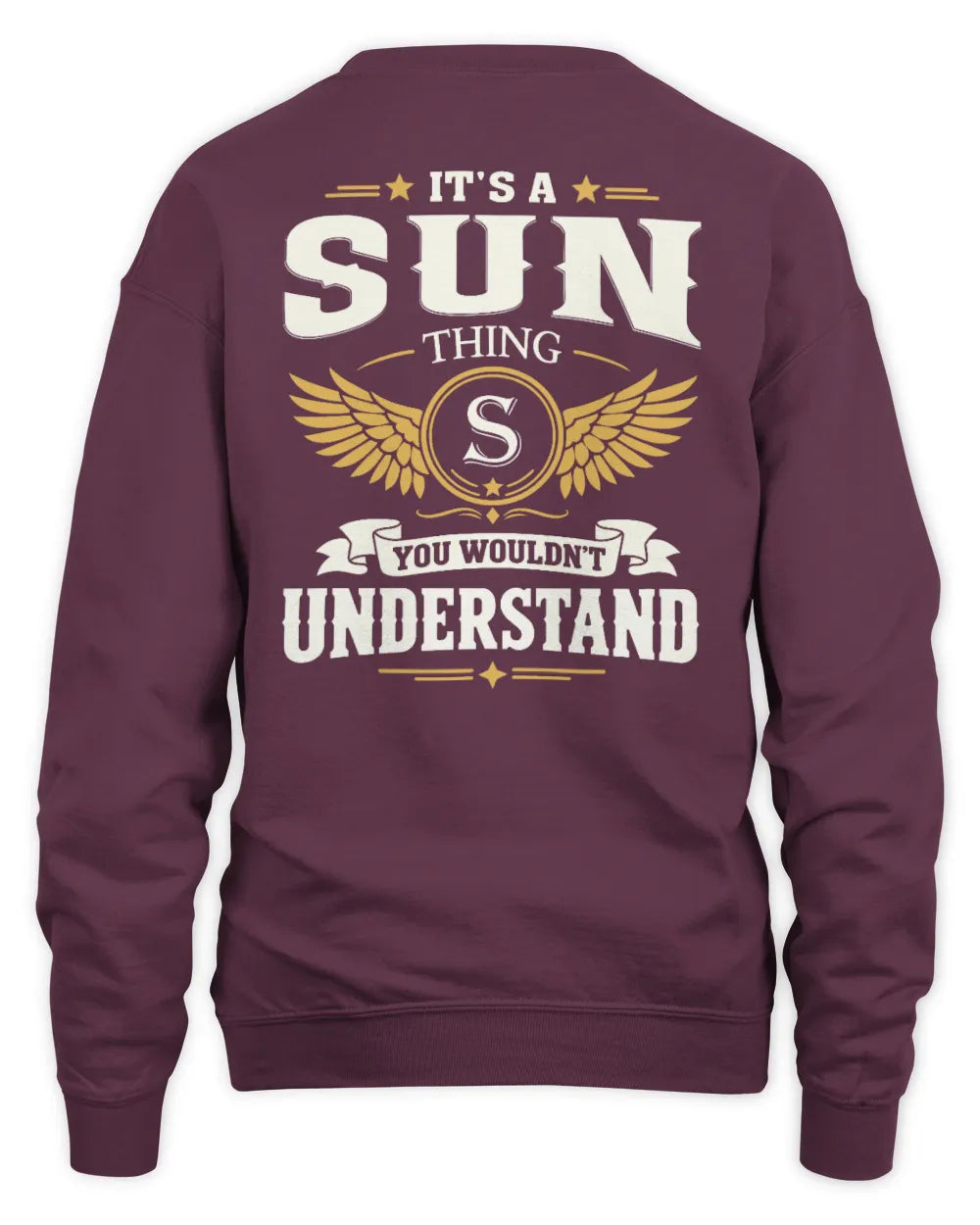 SUN KT06-M008 It’s a [NAME] Thing – You Wouldn’t Understand | Personalized Vintage T-Shirt - Unisex Sweatshirt - Maroon