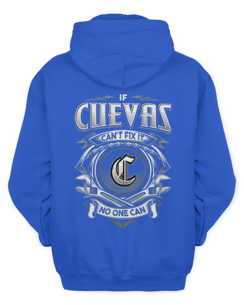 CUEVAS AP81-K4-626 - Personalized Ahmed Quote Apparel “If Ahmed Can't Fix It, No One Can” - Unisex Hoodie - Royal
