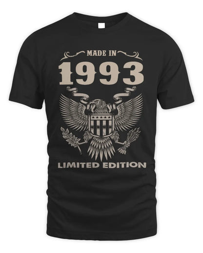 1993 HH89-K2 – Classic Birth Year Limited Edition T-Shirt - Unisex Standard T-Shirt - Black
