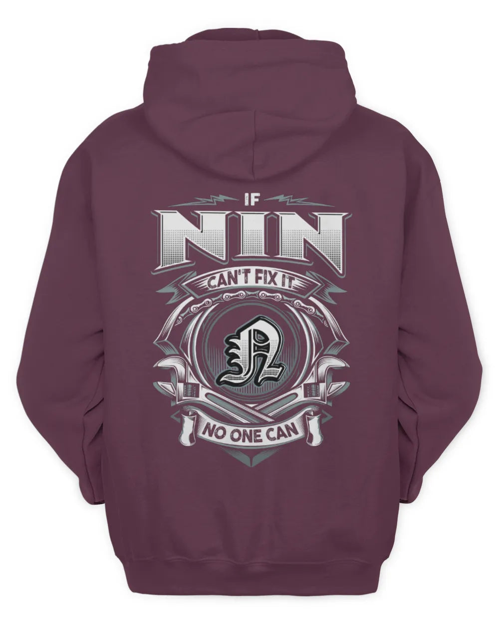 NIN AP81-K4-626 - Personalized Ahmed Quote Apparel “If Ahmed Can't Fix It, No One Can” - Unisex Hoodie - Maroon