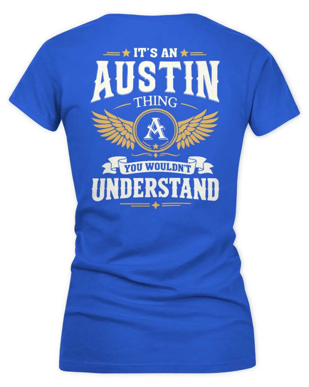 AUSTIN KT06-M008 It’s a [NAME] Thing – You Wouldn’t Understand | Personalized Vintage T-Shirt - Women's V-Neck T-Shirt - Royal