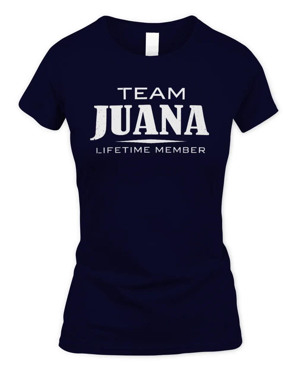 JUANA BL62-K4-128 - Personalized “Team NAME Lifetime Member” - Women's Standard T-Shirt - Navy
