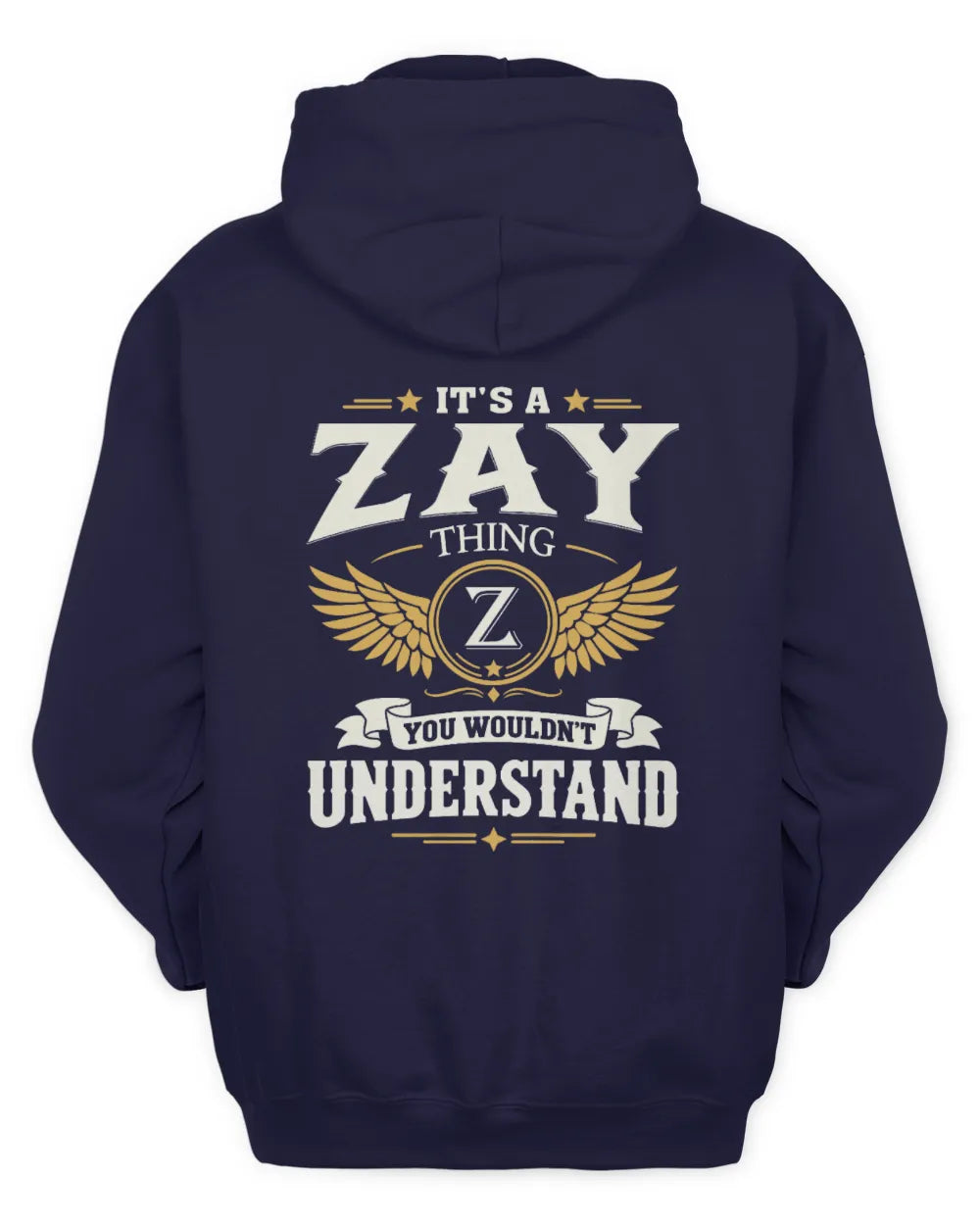 ZAY KT06-M008 It’s a [NAME] Thing – You Wouldn’t Understand | Personalized Vintage T-Shirt - Unisex Hoodie - Navy