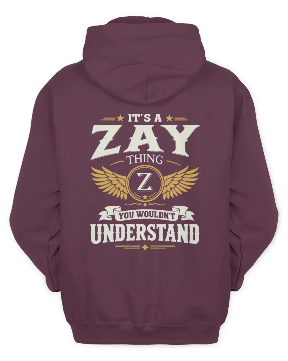 ZAY KT06-M008 It’s a [NAME] Thing – You Wouldn’t Understand | Personalized Vintage T-Shirt - Unisex Hoodie - Maroon