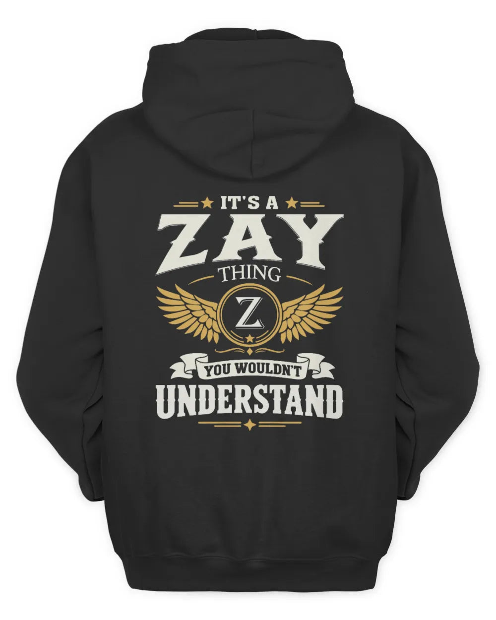 ZAY KT06-M008 It’s a [NAME] Thing – You Wouldn’t Understand | Personalized Vintage T-Shirt - Unisex Hoodie - Black