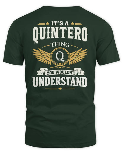 QUINTERO KT06-M008 It’s a [NAME] Thing – You Wouldn’t Understand | Personalized Vintage T-Shirt - Unisex Standard T-Shirt - Forest Green