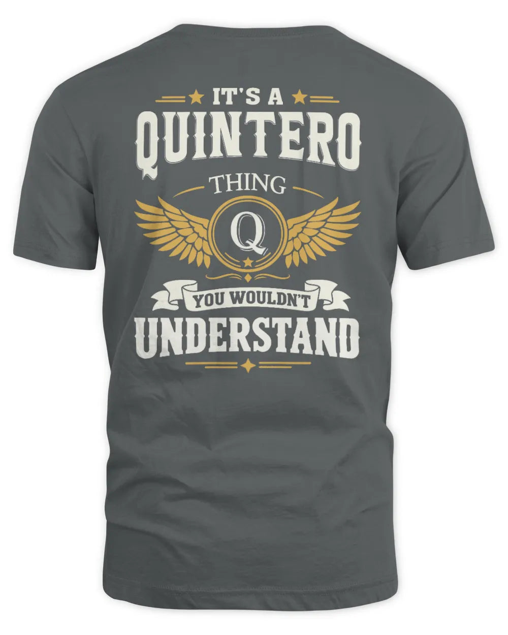 QUINTERO KT06-M008 It’s a [NAME] Thing – You Wouldn’t Understand | Personalized Vintage T-Shirt - Unisex Standard T-Shirt - Charcoal
