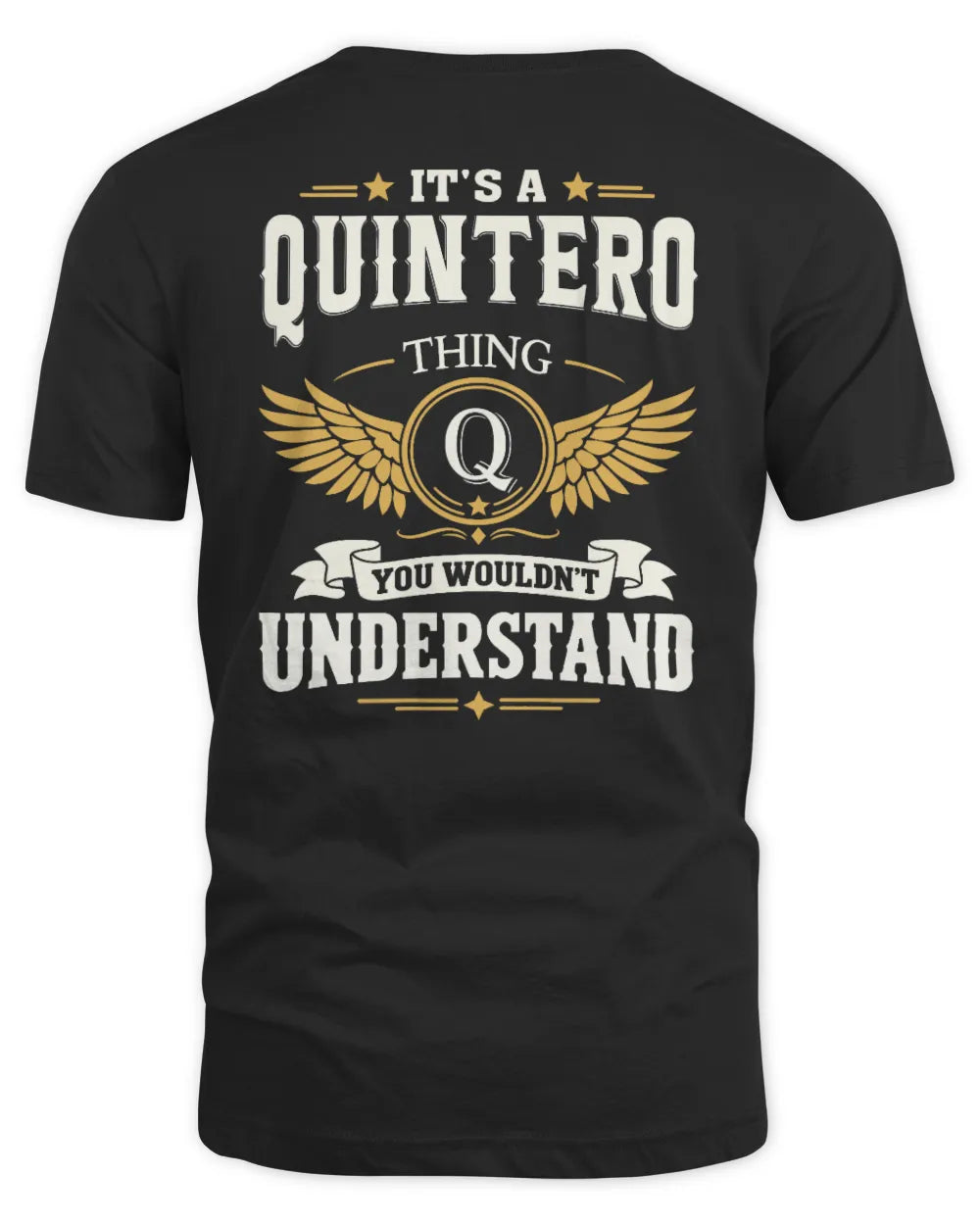 QUINTERO KT06-M008 It’s a [NAME] Thing – You Wouldn’t Understand | Personalized Vintage T-Shirt - Unisex Standard T-Shirt - Black