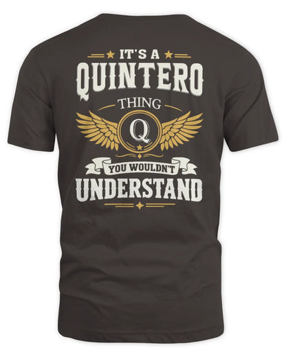 QUINTERO KT06-M008 It’s a [NAME] Thing – You Wouldn’t Understand | Personalized Vintage T-Shirt - Unisex Standard T-Shirt - Dark Chocolate